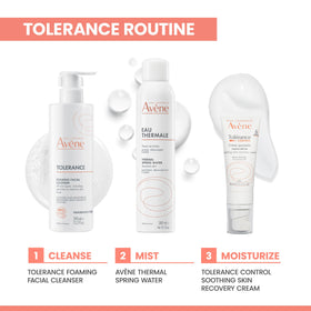 Eau Thermale Avène label close-up highlighting soothing ingredient focus