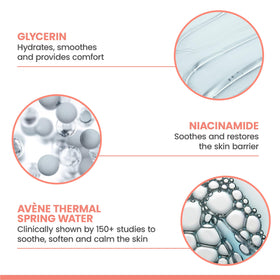 Eau Thermale Avène bottle in hand showing product size and everyday use