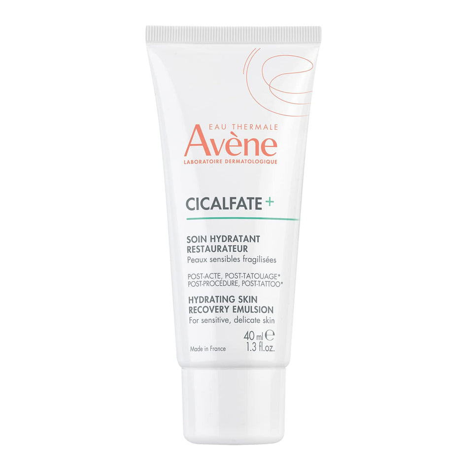 Eau Thermale Avène front packaging showing 1.3 fl oz bottle and clear use