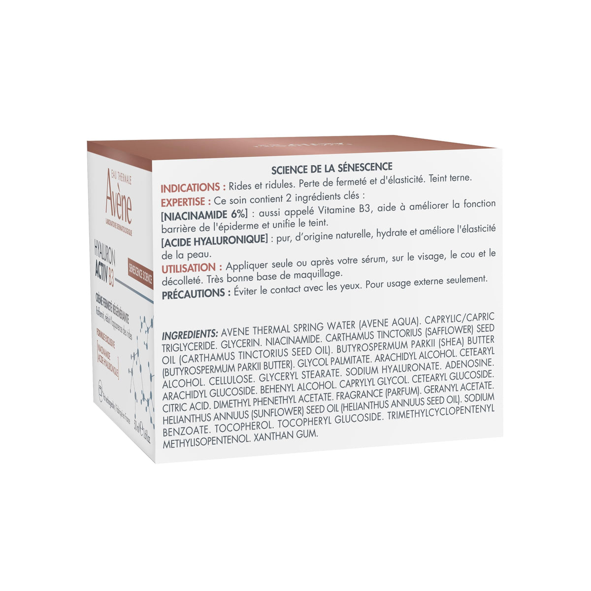 Eau Thermale Avène cream next to mirror in bathroom routine setting