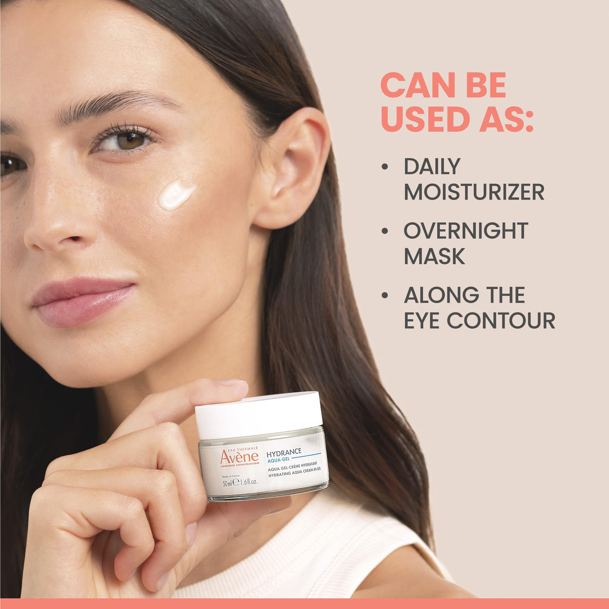 Eau Thermale Avène gentle application under-eye showing targeted hydration