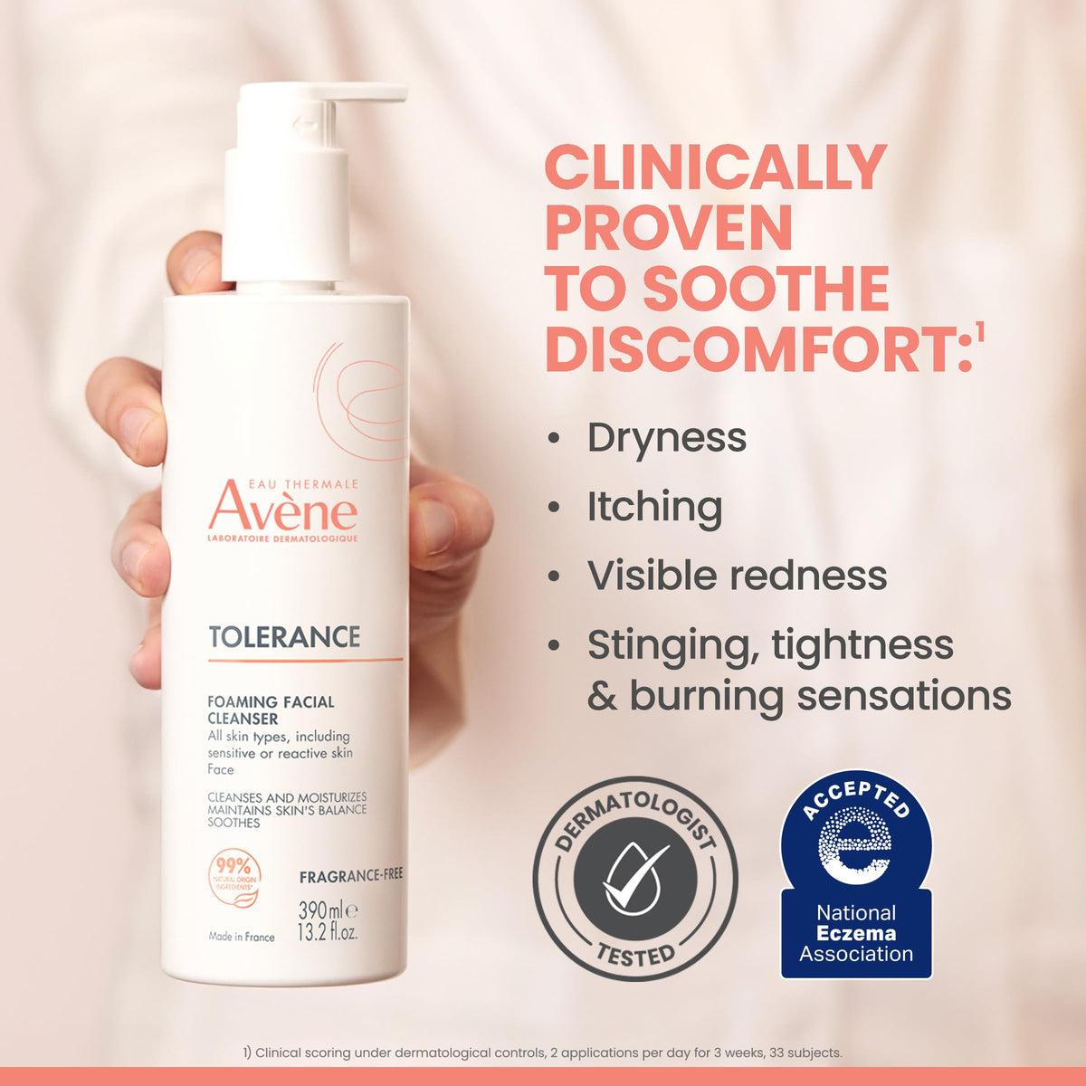 Eau Thermale Avène niacinamide and glycerin depiction supporting skin comfort