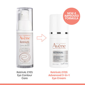 Eau Thermale Avène illustrated before and after visualization improving eye appearance