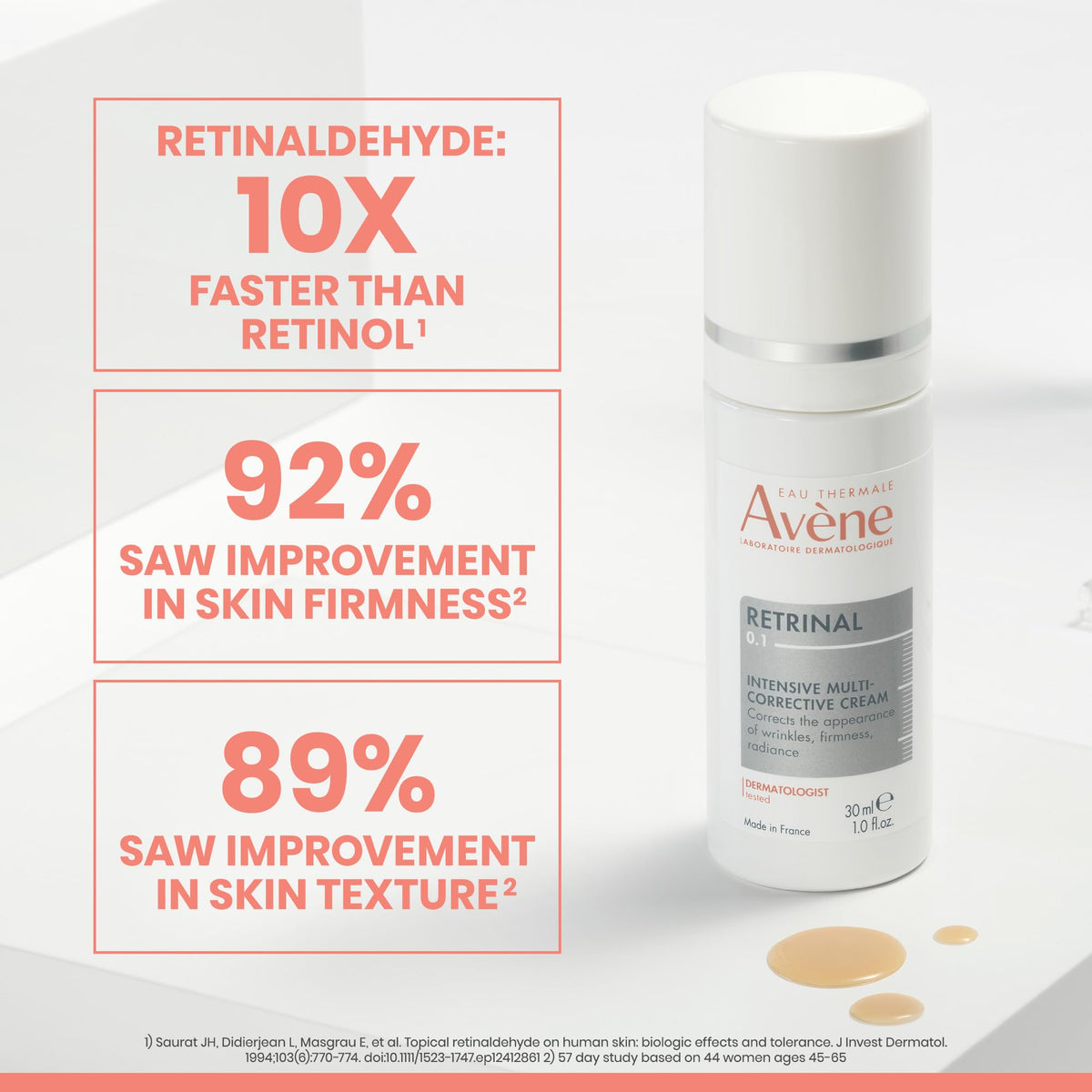 Eau Thermale Avène cream texture close-up demonstrating lightweight hydration
