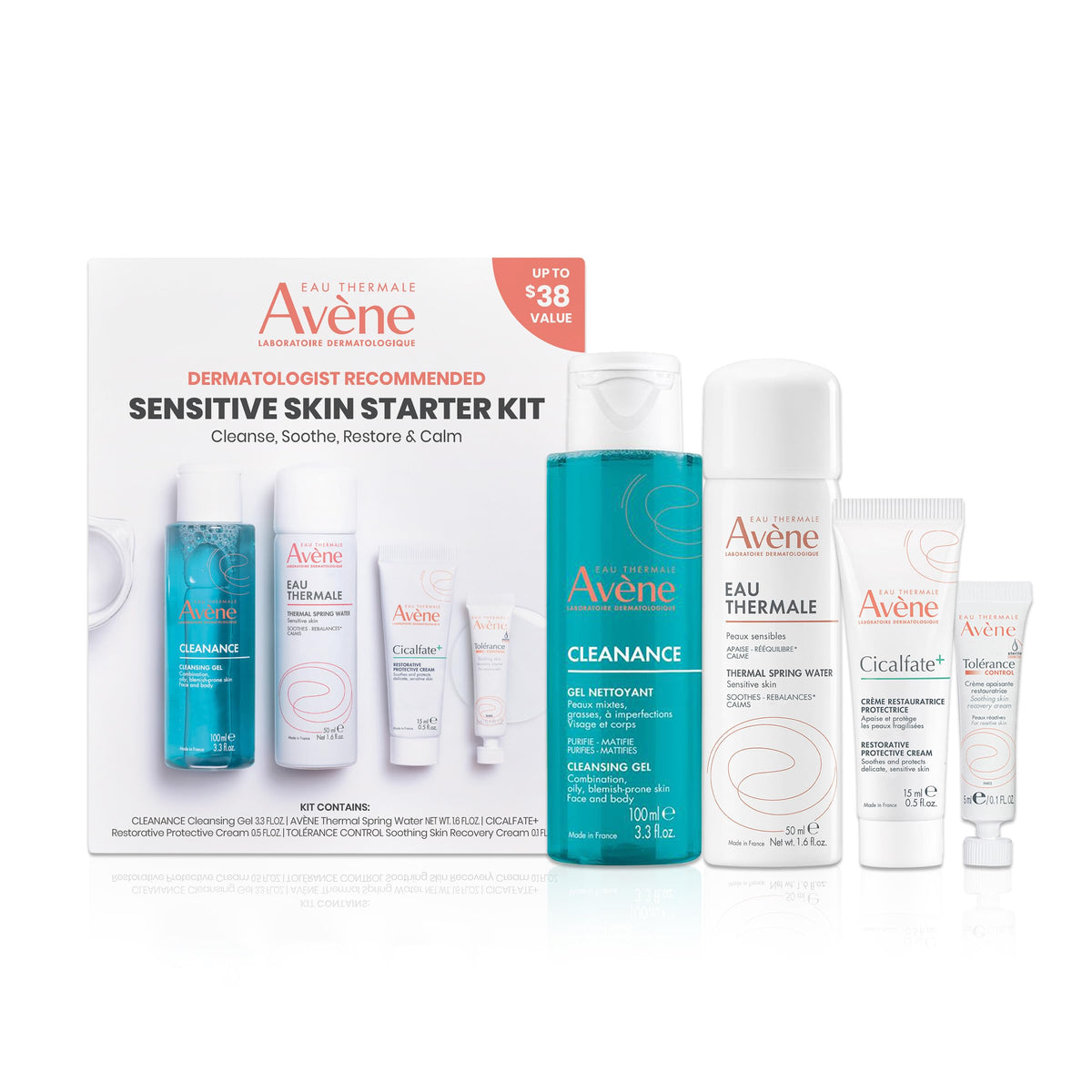 Eau Thermale Avène thermal spring water spray close-up calming redness instantly