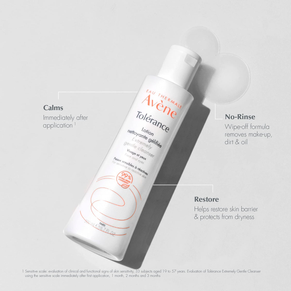 Eau Thermale Avène thermal spring water spray misting on skin offering instant soothe