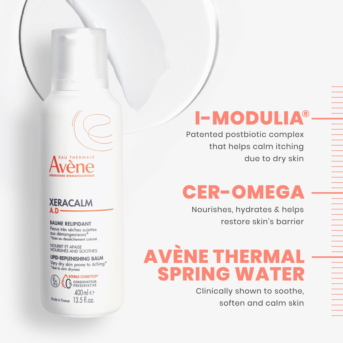 Eau Thermale Avène label detail highlighting National Eczema Association approval