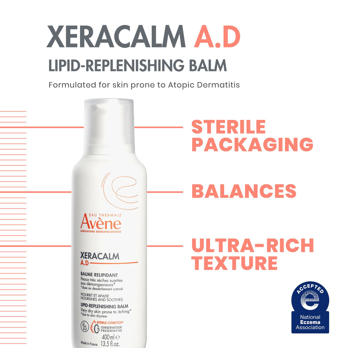 Eau Thermale Avène sterile valve open illustrating preservative-free safety