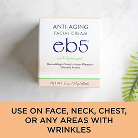eb5 open container showing cream texture and smooth moisturizing finish