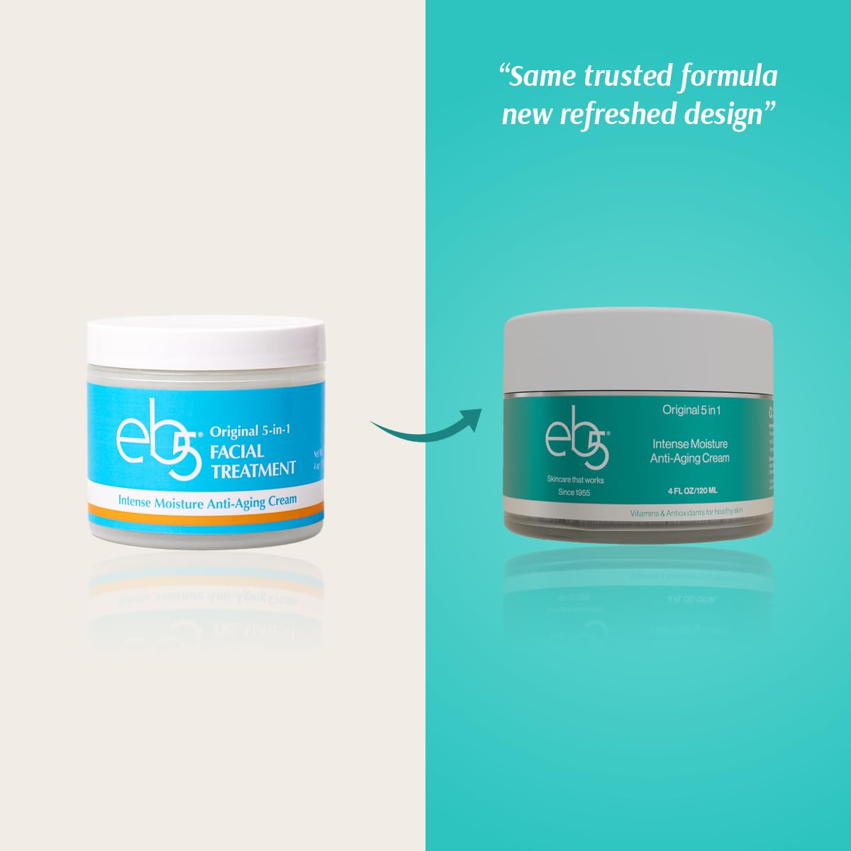 eb5 open jar texture close-up showing smooth whipped cream hydration