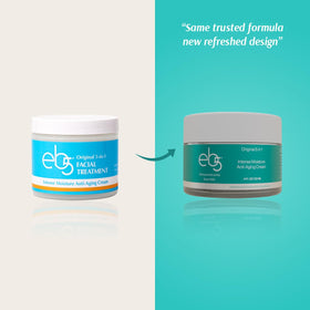 eb5 open jar revealing light whipped texture that moisturizes without heaviness