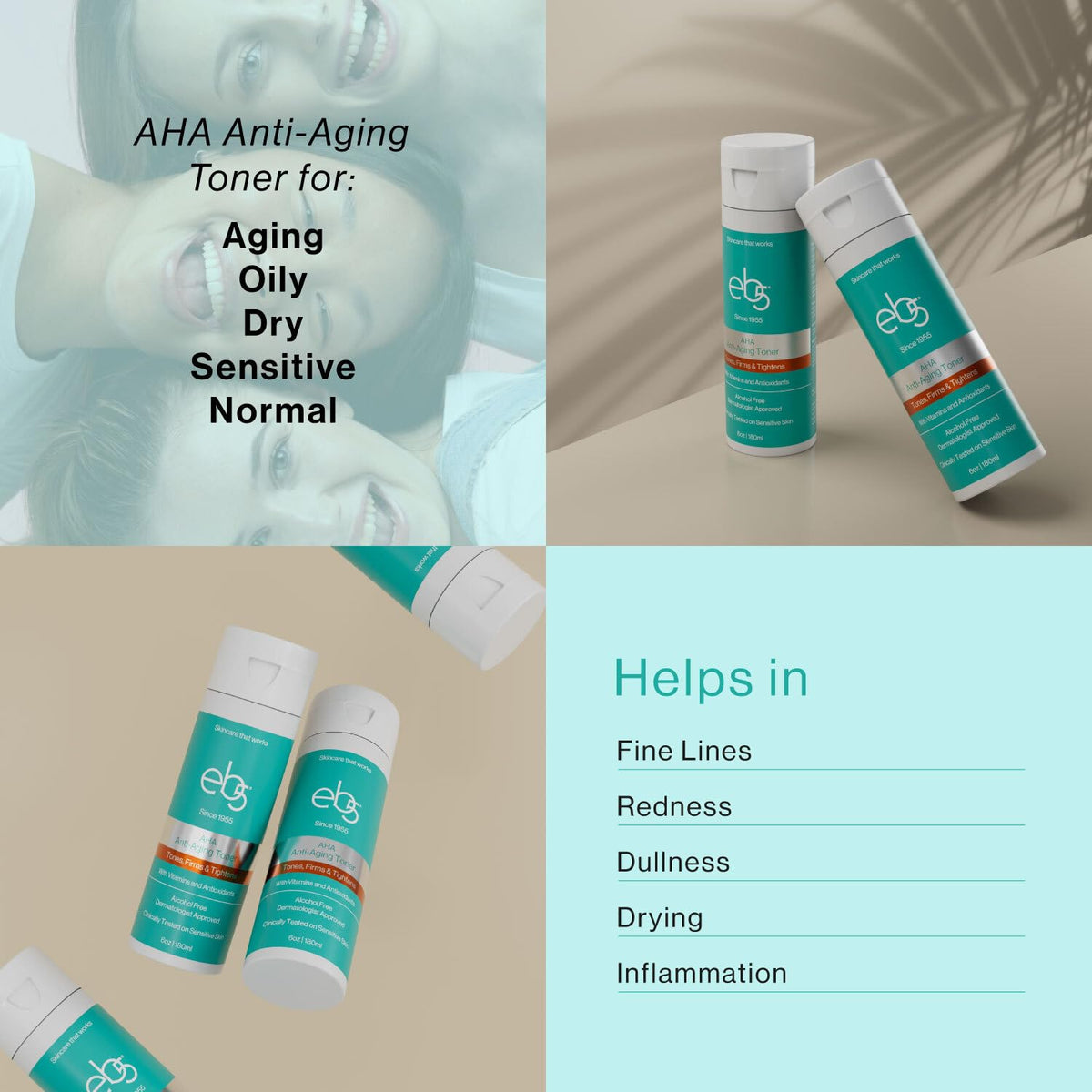 eb5 application on cotton pad demonstrating gentle, effective cleansing