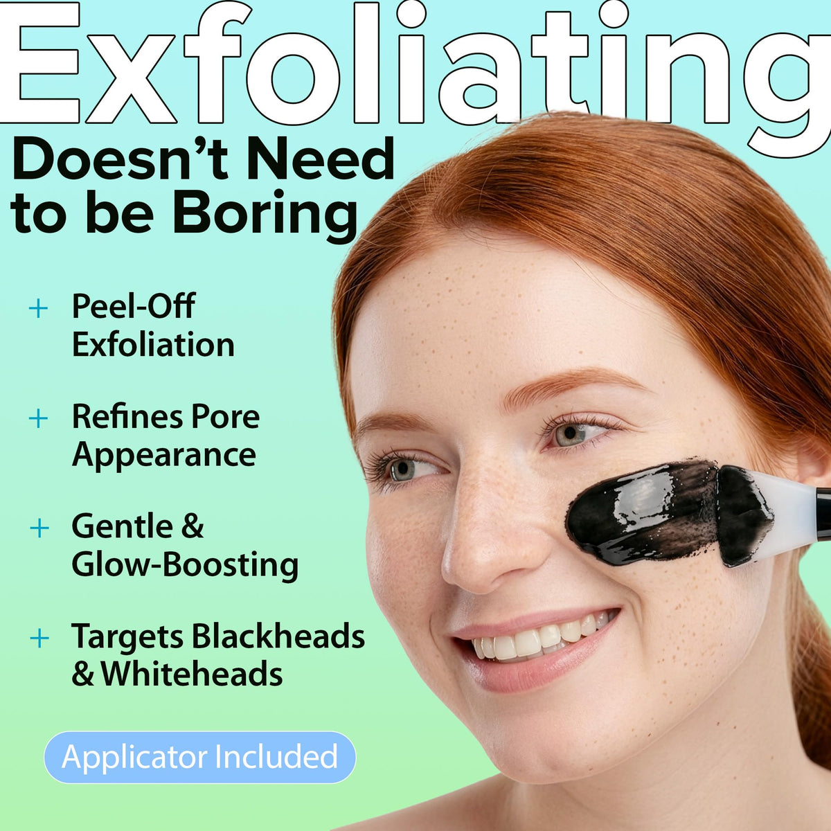 Ebanel tube with applicator ready for mess-free, even mask application