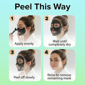 Ebanel mask applied in a lifestyle setting showing refreshed, glowing skin