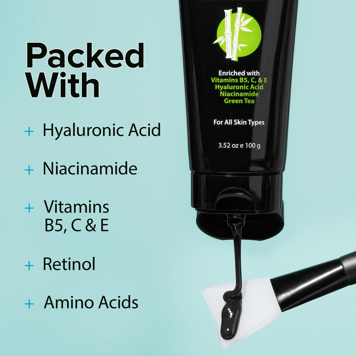 Ebanel mask being peeled off to reveal clearer pores and smoother skin