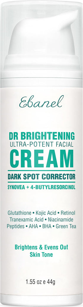 Ebanel front jar cream showing packaging and brightening benefit