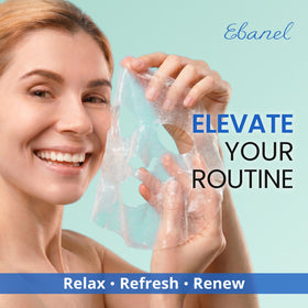 Ebanel label with ingredients and certifications promoting clean formulation