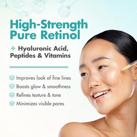 Ebanel dropper releasing serum highlighting fast absorption and glow