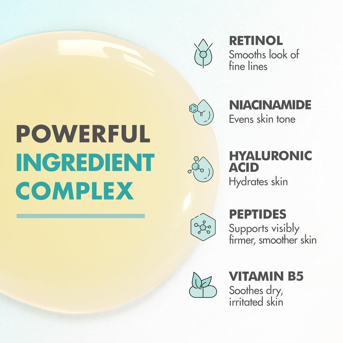 Ebanel texture close-up of serum demonstrating lightweight hydrating feel