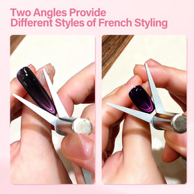 EBANKU heart-shaped black hole magnets shown producing shaped focal points for creative nails
