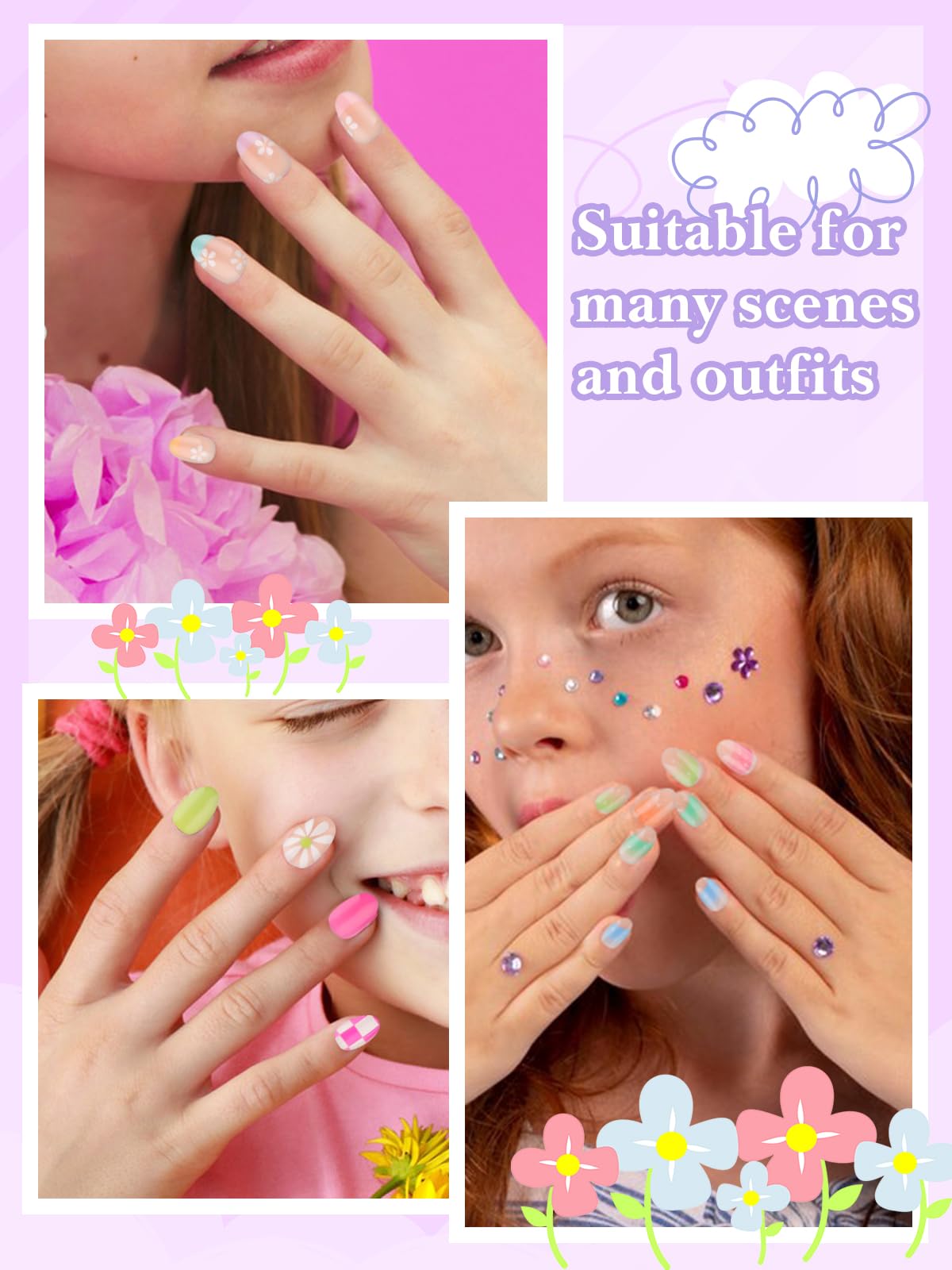 EBANKU lifestyle scene of kids at a party wearing nails for playful fun