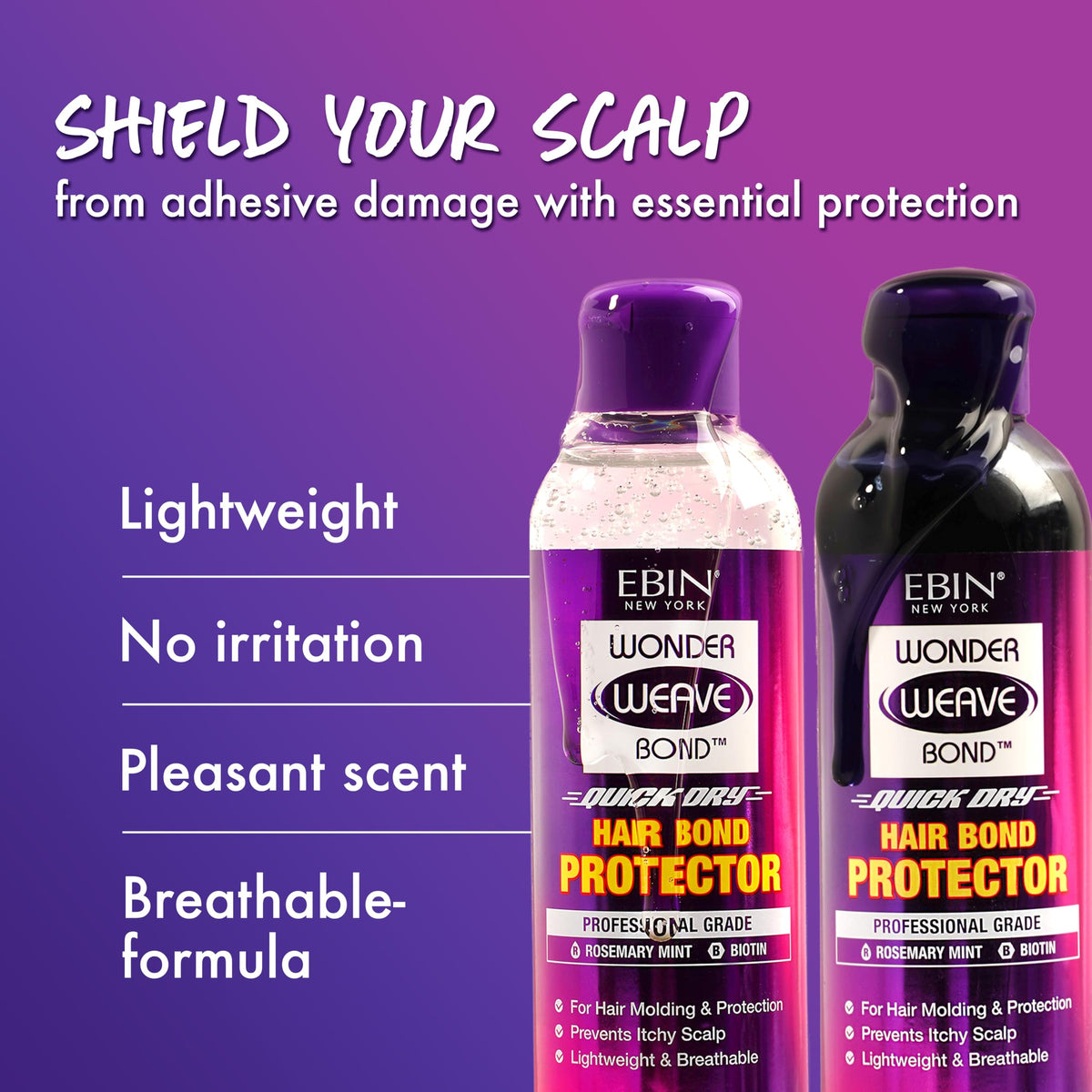 EBIN NEW YORK nozzle close-up illustrating lightweight texture and control