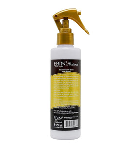 EBIN NEW YORK label highlighting argan and castor oil ingredients