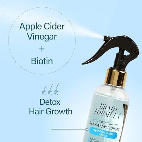 EBIN NEW YORK spray applied to braids in hand to ease unraveling and reduce breakage