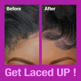 EBIN NEW YORK before-and-after hairline showing undetectable lace and natural blend