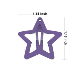 ECADY colorful star clips arrayed to display 20 solid colors for styling