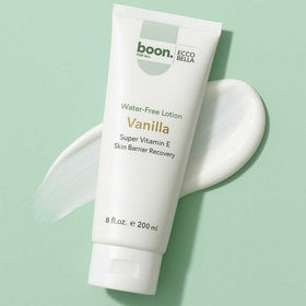 Ecco Bella lotion pump dispensing creamy texture for fast absorption