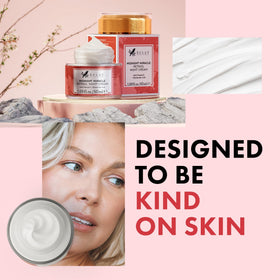 Eclat Skincare 50 ml jar next to coin for clear size and travel-friendly benefit