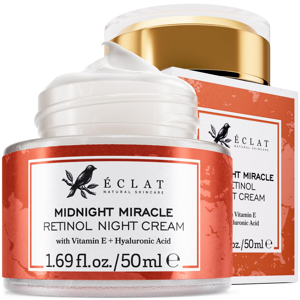 Eclat Skincare front packaging showing clean anti-aging moisturizer benefits
