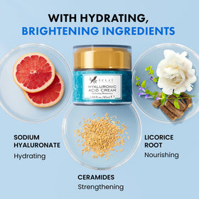 Eclat Skincare cream texture close-up highlighting lightweight, moisturizing feel