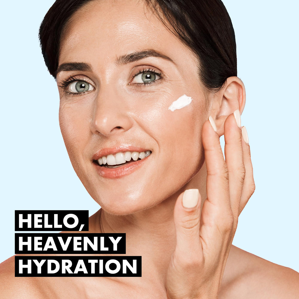 Eclat Skincare ingredient label close-up showing hyaluronic acid and ceramides