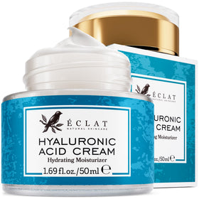 Eclat Skincare jar front view showing clean packaging and hydration benefits