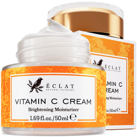 Eclat Skincare jar front 50 ml showing clean label and brightening benefit