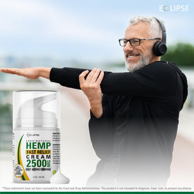 Eclipse Hemp product with arnica botanical close-up highlighting natural ingredients