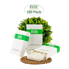 ECO Amenities oatmeal soap close-up revealing gentle texture for comfortable cleansing