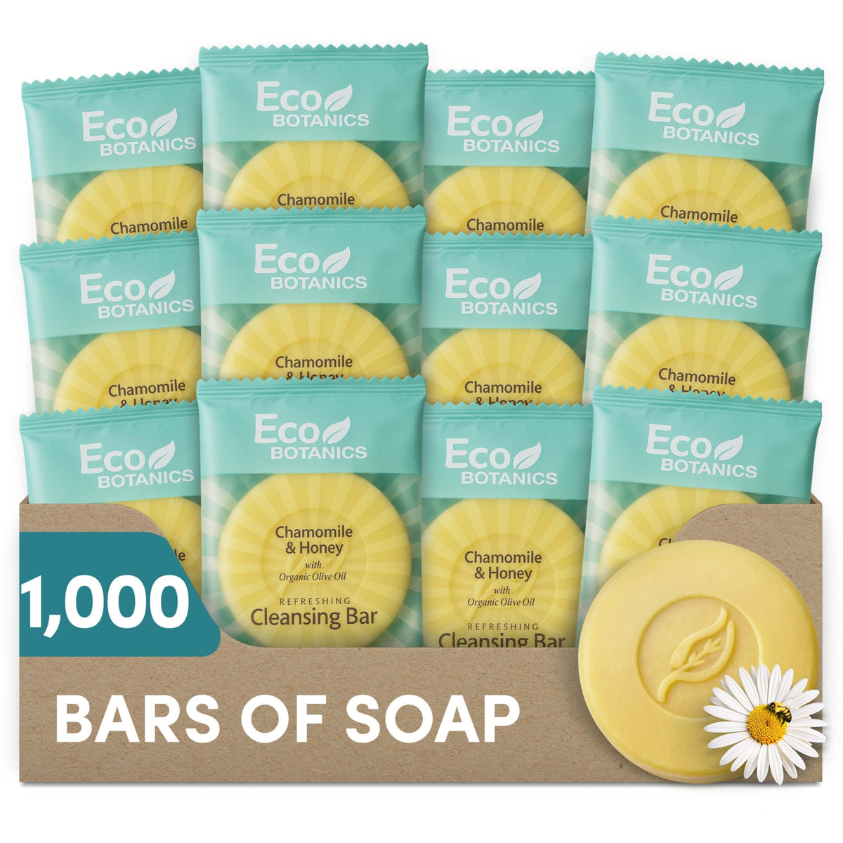 Eco Botanics front packaging showing bulk 1000 count for efficient stocking