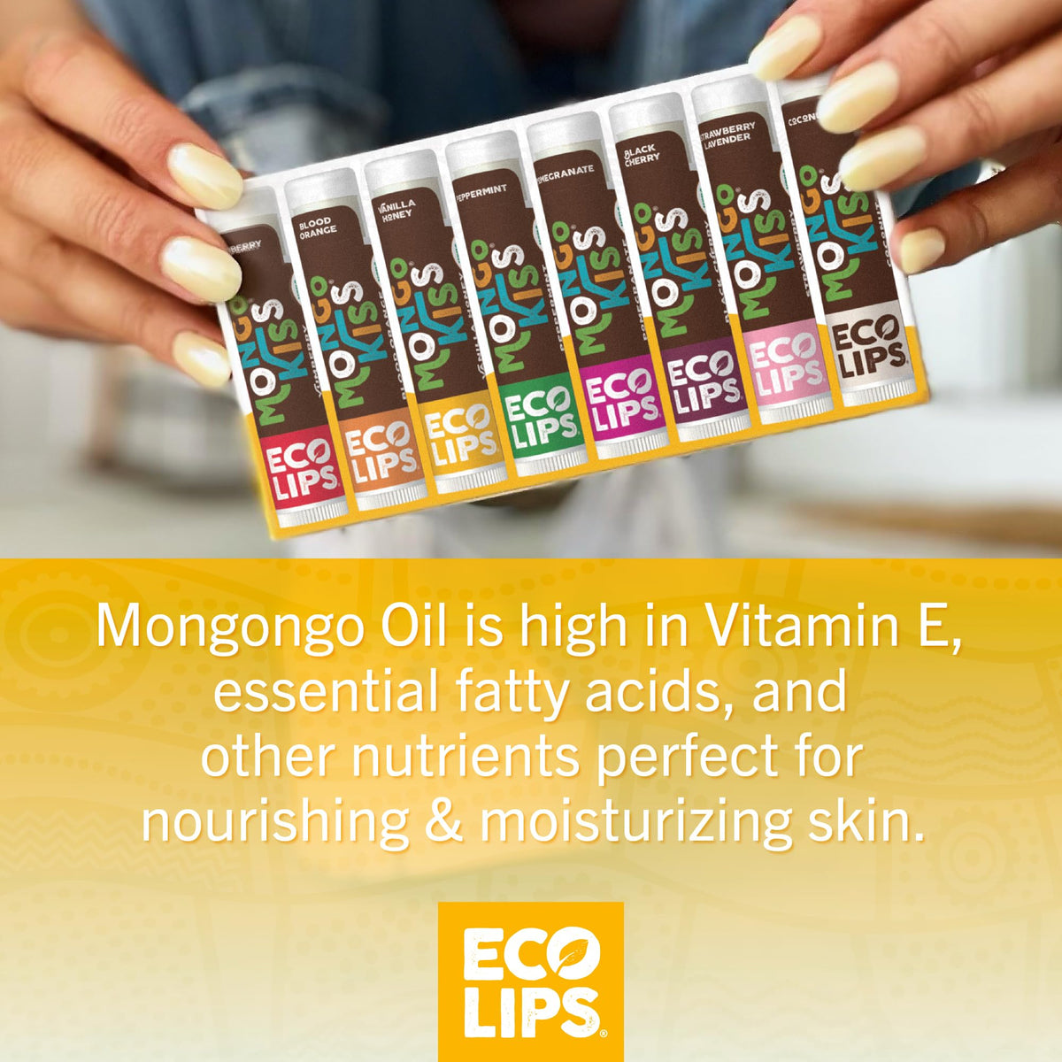 Outdoor scene using Eco Lips Mongo Kiss showing protection from dry conditions