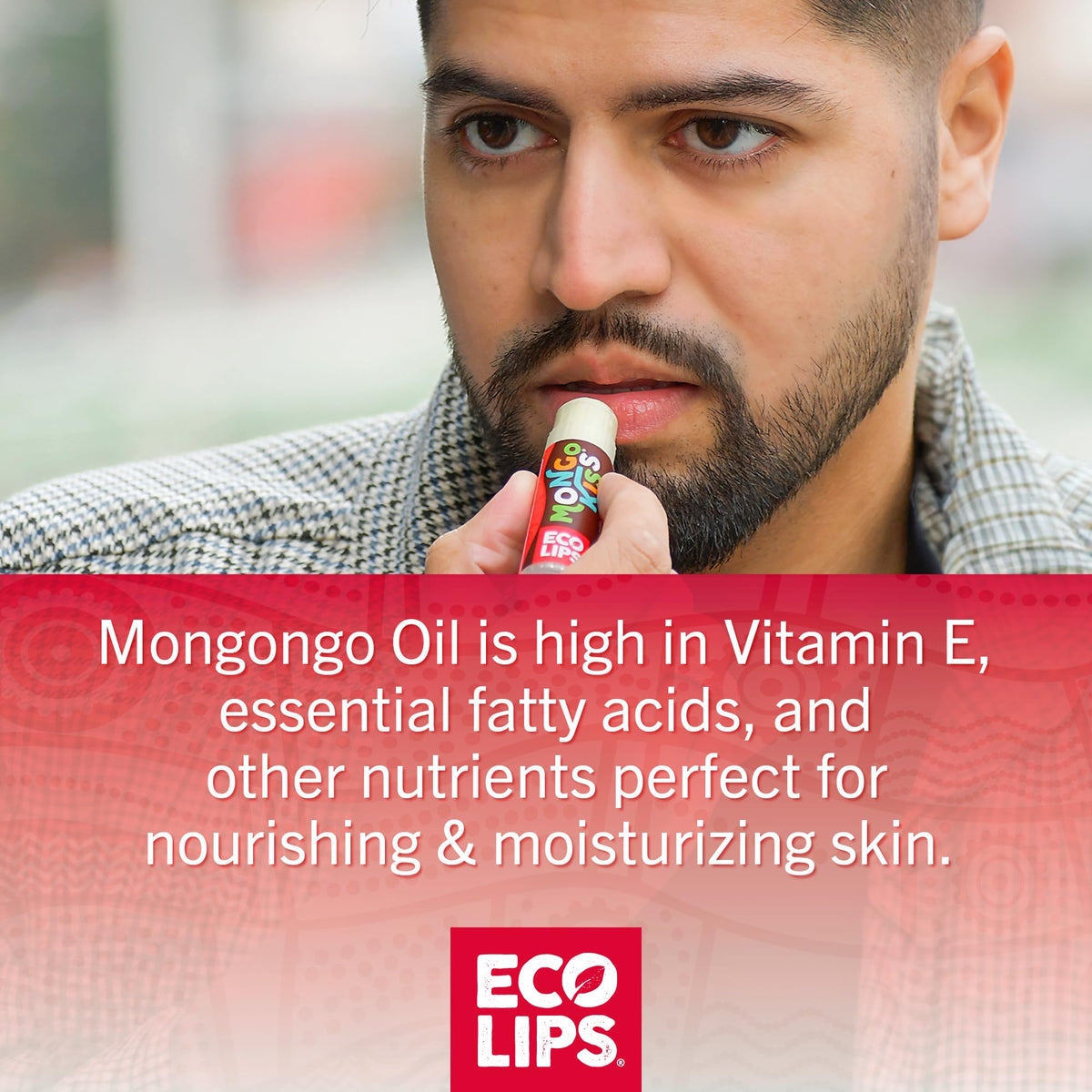 Eco Lips open tube texture close-up showing smooth balm for easy application