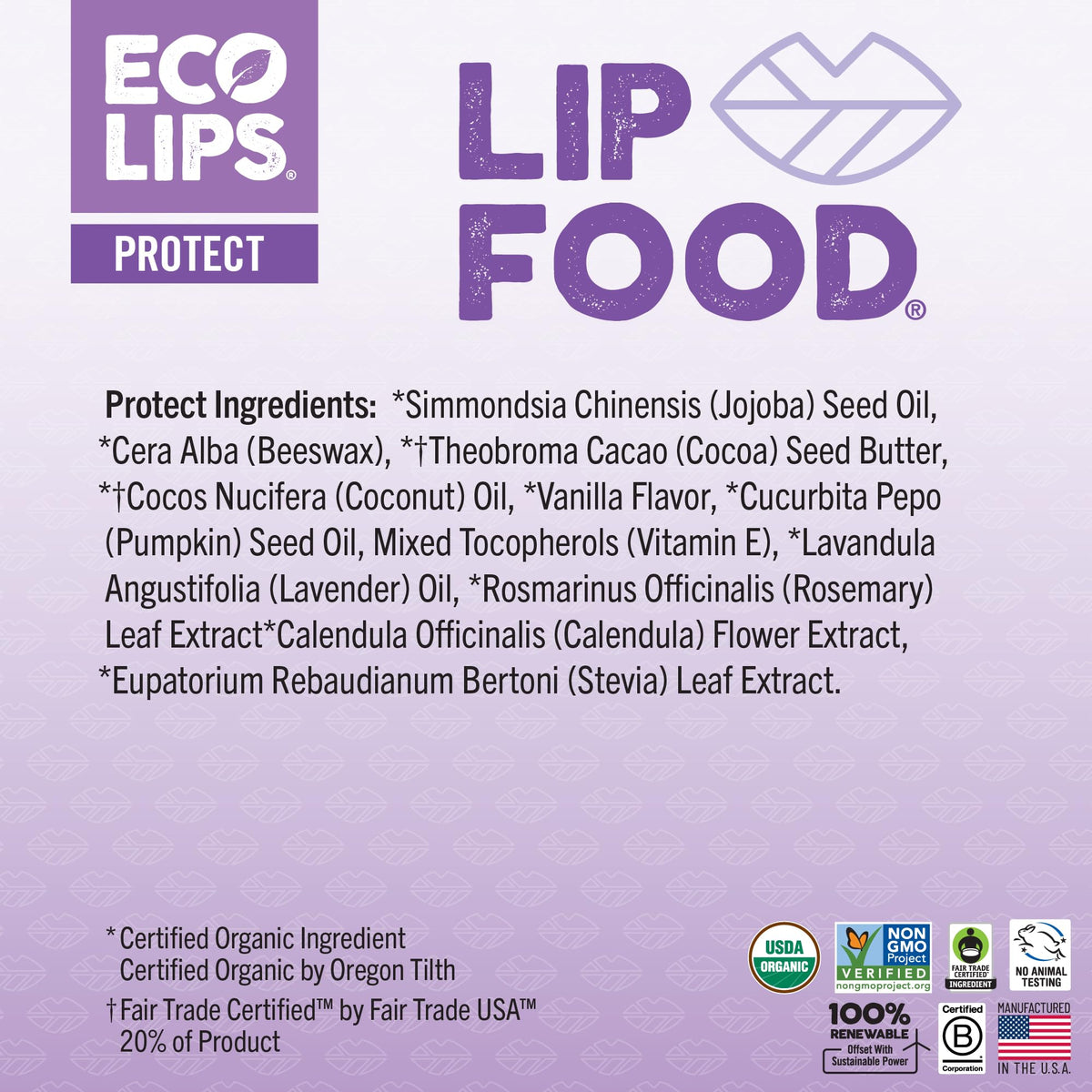 Person applying Eco Lips Lip Food Protect outdoors highlighting everyday protection and comfortable wear