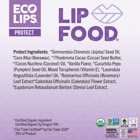 Person applying Eco Lips Lip Food Protect outdoors highlighting everyday protection and comfortable wear