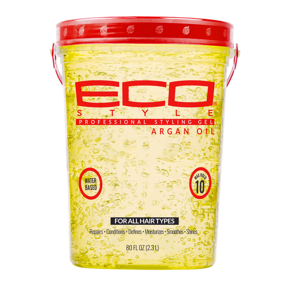 Eco Style front tub showing label and 5lb size for bulk value and reliable hold
