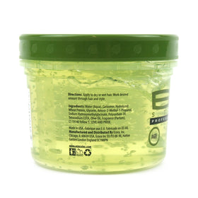 ECCO Eco Styler applied to curly hair demonstrating defined, frizz-free hold