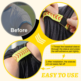 EcoBrisa sleeve holder on arm during play preventing sleeve slip