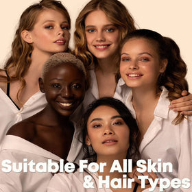ECOFAN lifestyle image of woman revealing natural dark coffee color and fuller hair benefit