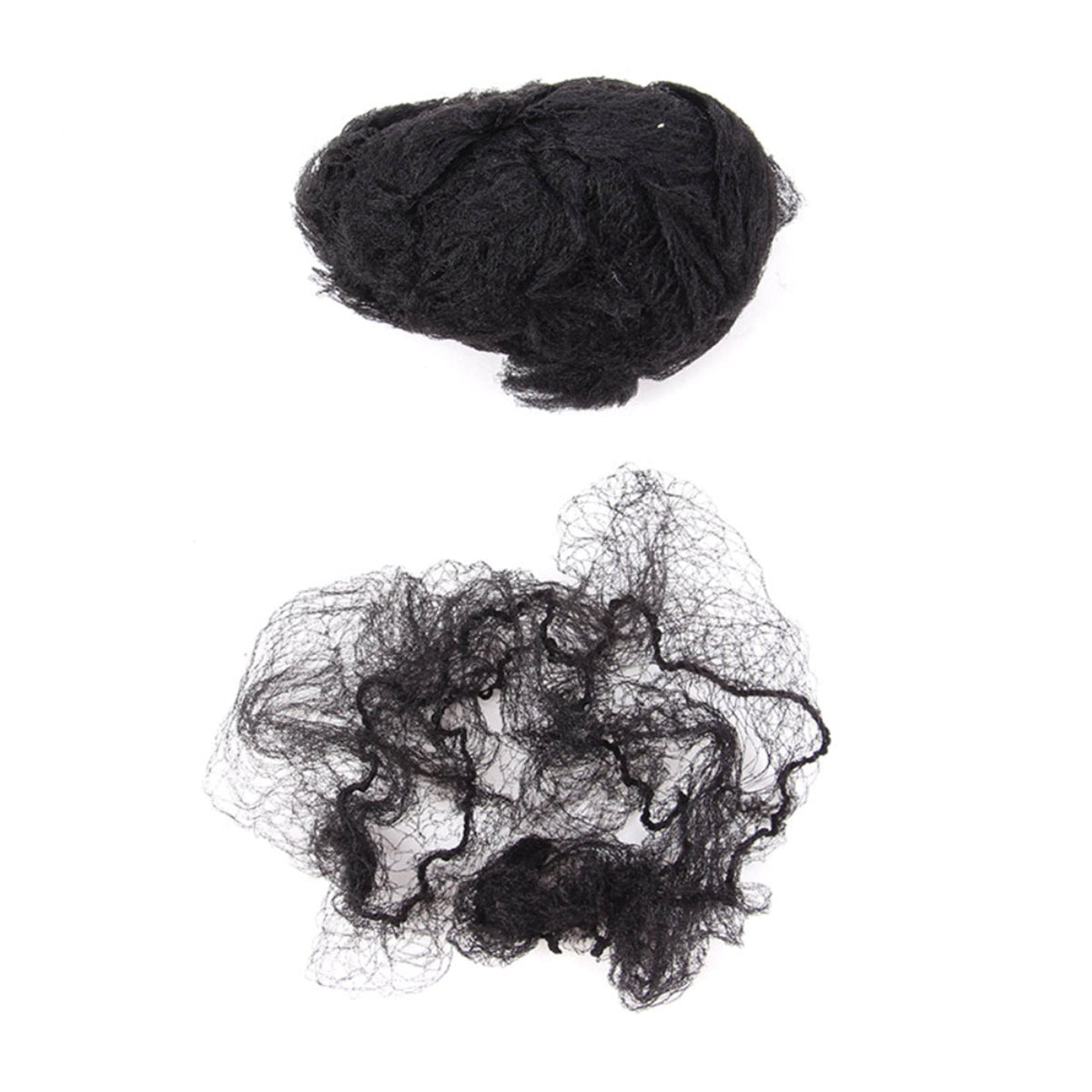 Ecojunmi folded hairnet in hand showing compact storage and portability