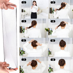 Ecojunmi size comparison showing 24-inch length suited for long hair